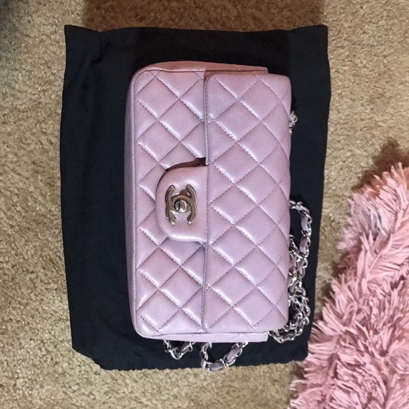 Chanel lavender pink rectangular mini flap bag - Picture 3 of 7